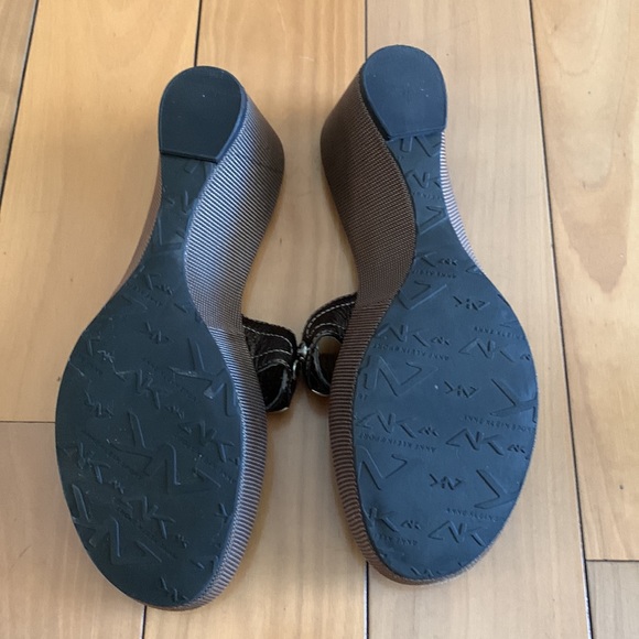 ANN KLEIN wedges in copper brown AKEXERT, 6 1/2 size - Picture 4 of 7